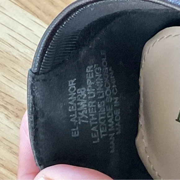 Essex Lane El-Aleanor Black Leather Pointy Loafers Size 7.5 M - Picture 9 of 9